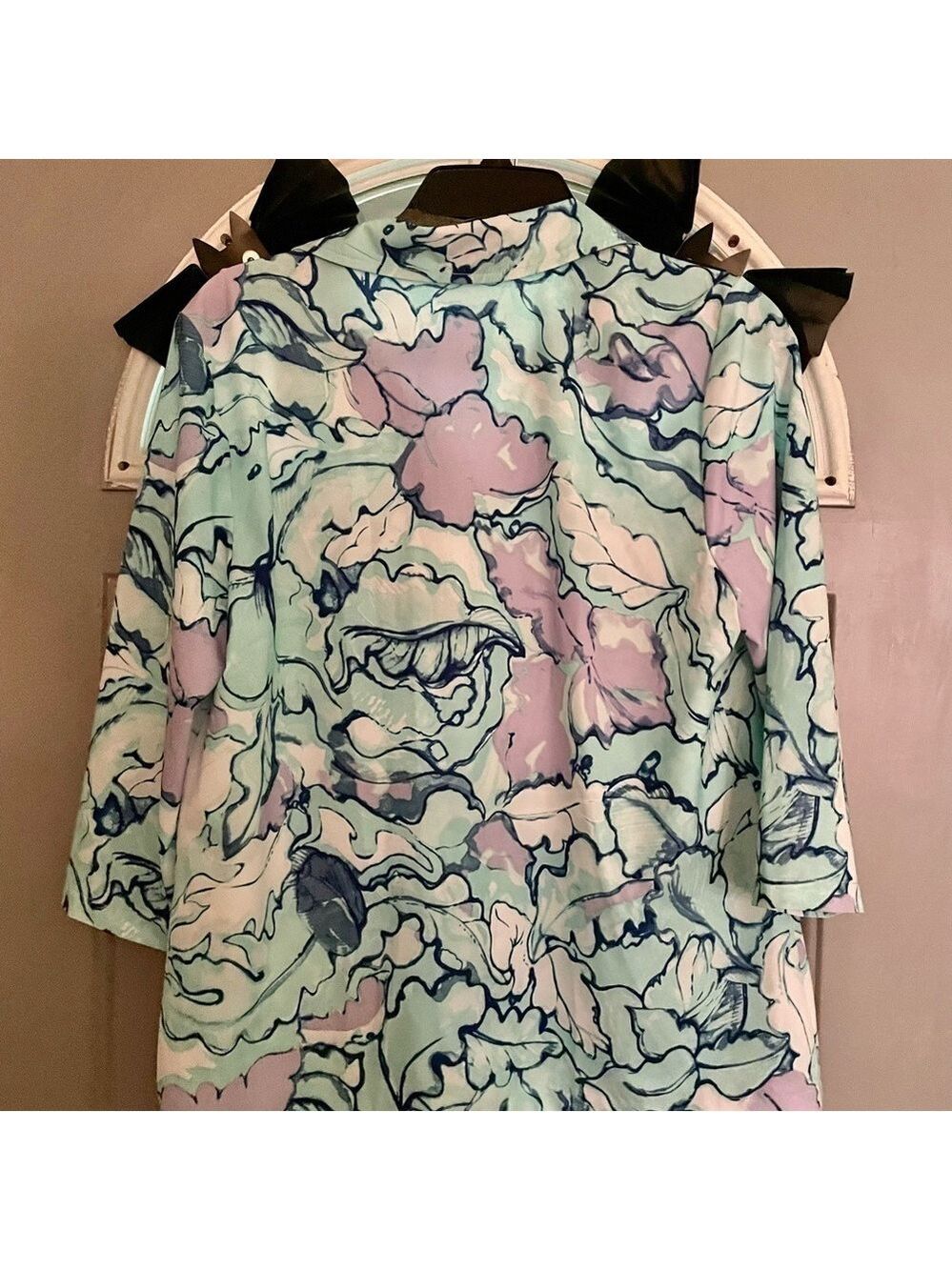 Chico’s Watercolour Ella Zip Jacket Medium - Picture 4 of 4